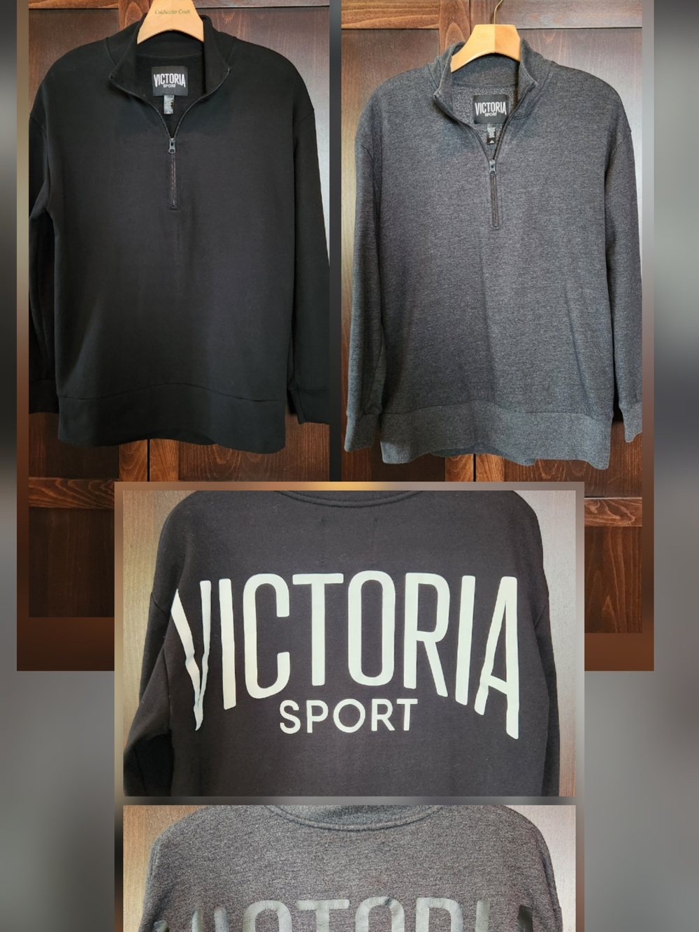 Victoria Sport Half Zip Sweatshirt Lot Of 2